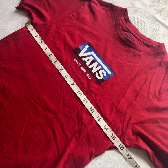 Vans Off The Wall Red Graphic T-Shirt Junior Boys Size M(10-12) Classic-Fit Tee - Picture 5 of 13